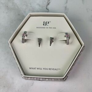 Bomb Party The Sterling Club Whispers of Rose Quartz Earring Duo